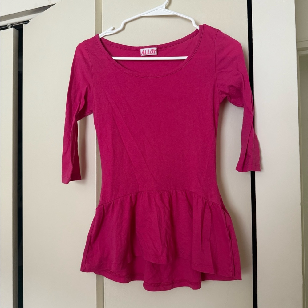 ALLOY Vibrant Pink Top